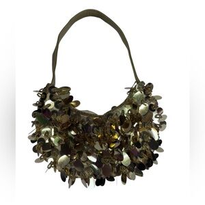 Bijoux terner Gold Sequin Women's Bag